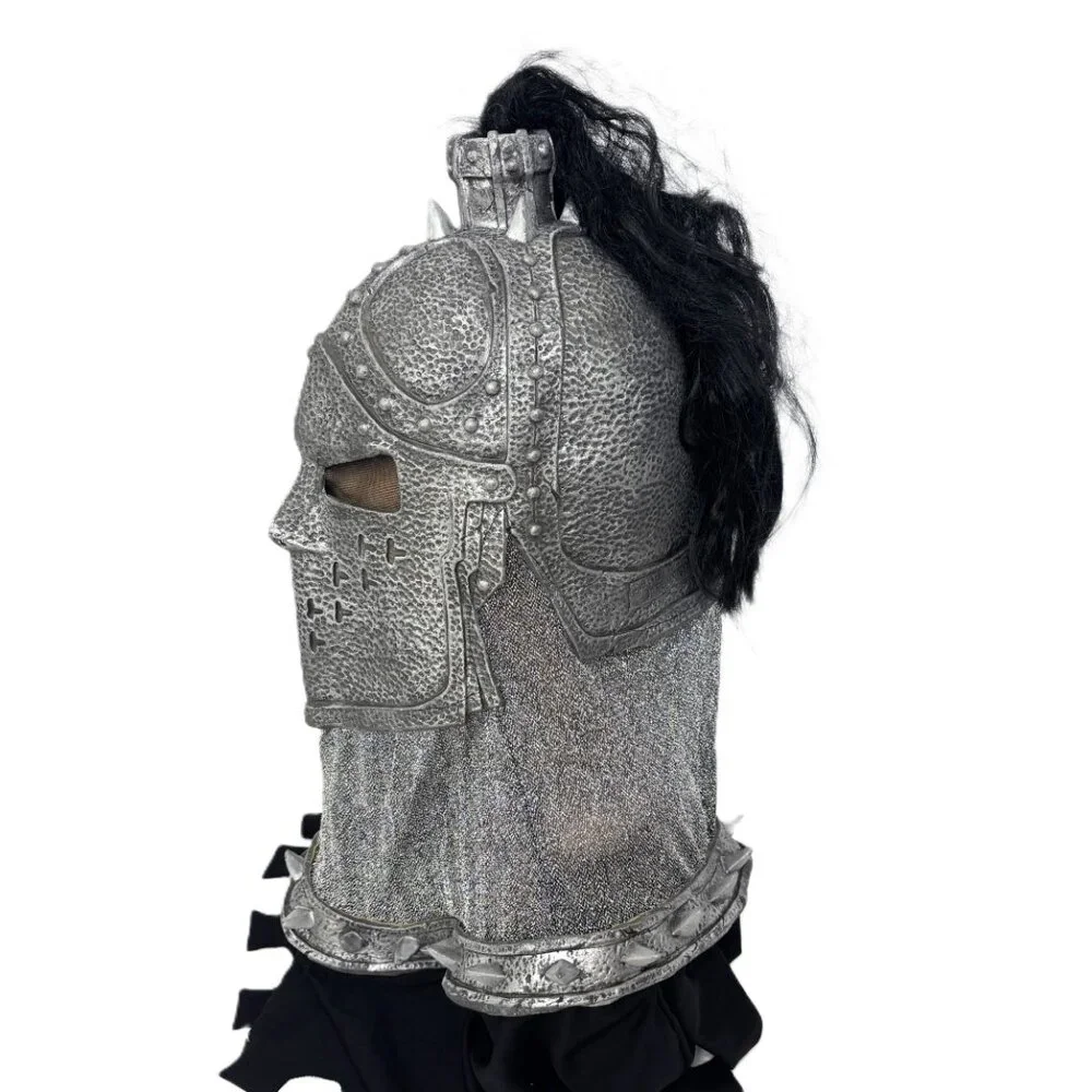 Faux Metal Knight Mask Medieval Renaissance Easter Unlimited Y2K Vintage